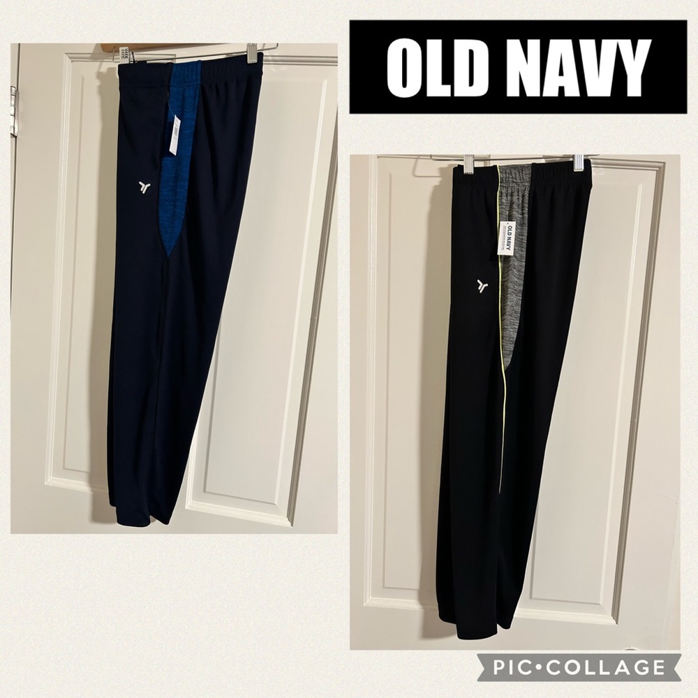 NWT OLD NAVY Bundle Go-Dry Mesh Track Pants x2 Pairs Size Large (10-12)